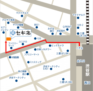 セキネ渋谷店地図